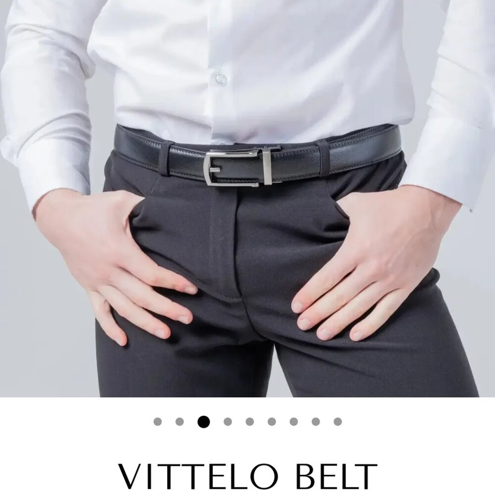 Men's adjustable belt and wallet